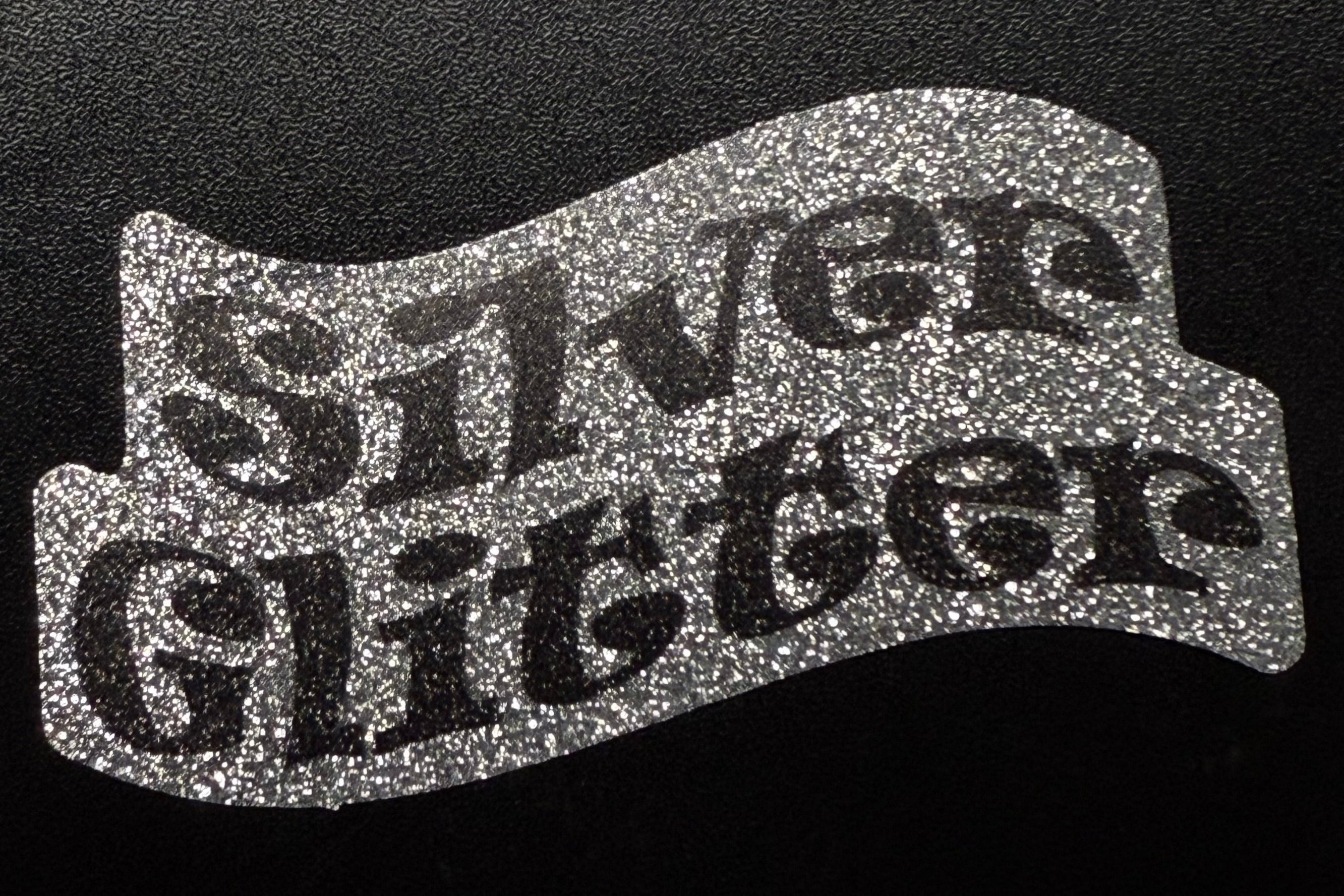 Silver Glitter Stickers